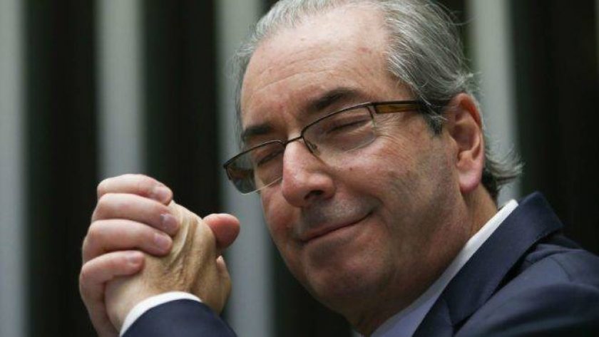 Brasilia - O presidente da Camara, Eduardo Cunha, durante discussao da autorizacao ou nao da abertura do processo de impeachment da presidenta Dilma, no plenario da Camara dos Deputados (Marcelo Camargo/Agencia Brasil) (Brasilia - O presiden